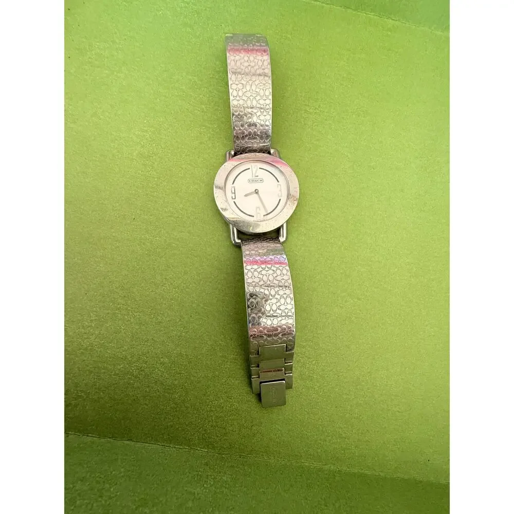 COACH Woman 0185 Stainless Steel Quartz Style Watch (GS) Wristwatch Silver